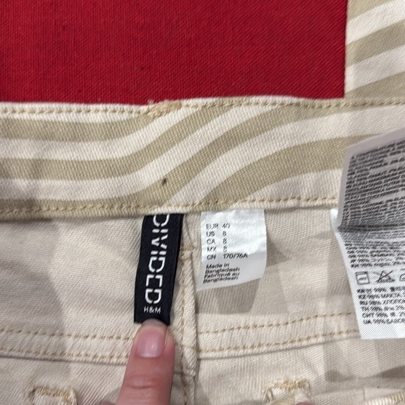 Divided tan and cream Boot Cut Jeans - Picture 4 of 4